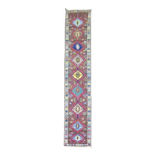 Colorful Vintage Turkish Anatolian Runner For Sale