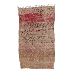 Mid 20th Century Mid 20th Century Vintage Moroccan Rug 05'06 X 09'03