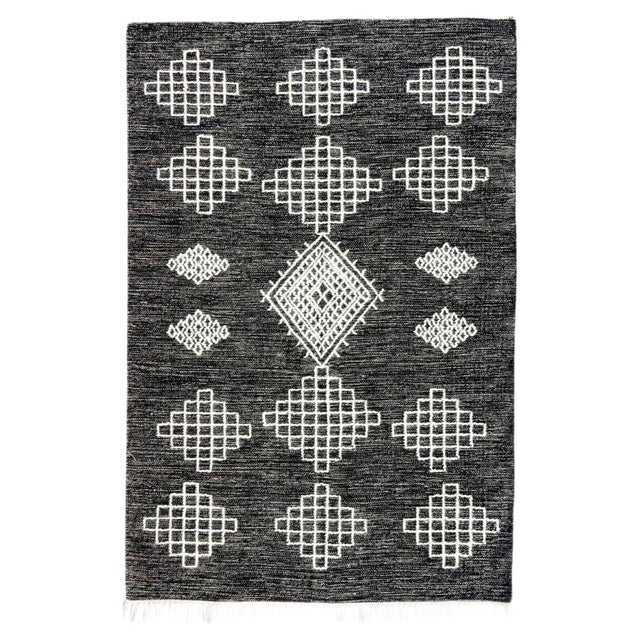 Tribal Moroccan Style Handwoven Kilim Rug For Sale