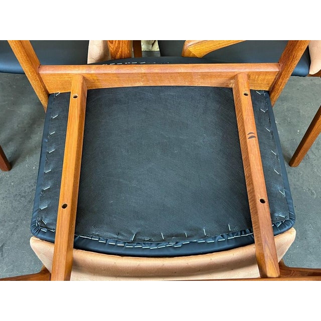 Teak Model 23 Dining Chairs by Henning Kjærnulf, 1970s, Set of 4 For Sale - Image 15 of 16