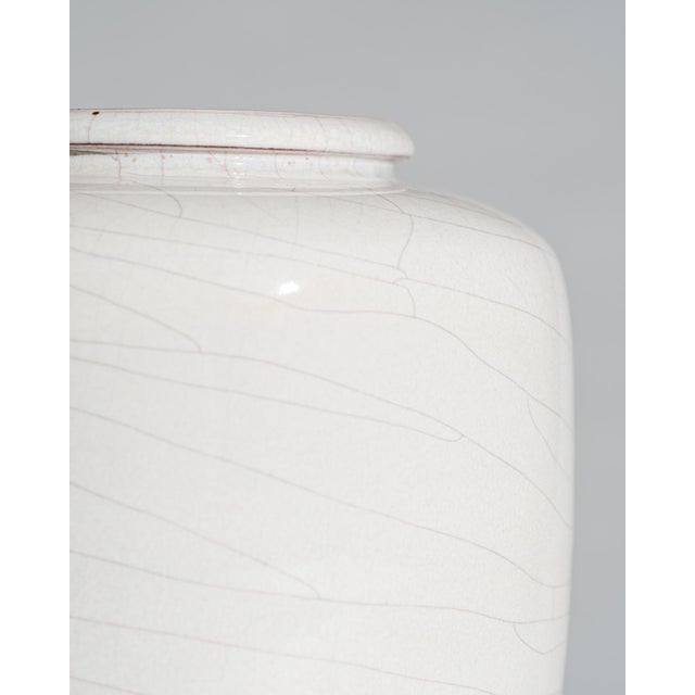 1940s Crackle Glazed Ceramic Vase by Richard Bampi for Richard Bampi Werkstatt, 1940s-1950s For Sale - Image 5 of 9
