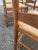 Mid 20th Century Set of 6 Rustic Style Beech Ladder Back Dining Chairs With Rush Seats For Sale - Image 11 of 11