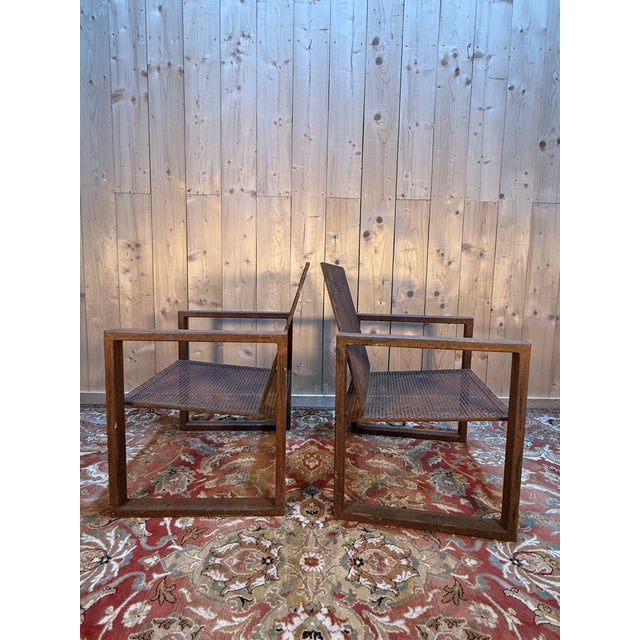 Brutalist Garden Armchairs in the style of Mategot, 1970s, Set of 2 For Sale - Image 3 of 7