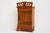 Antique Dutch Art Nouveau Wall Cabinet in Cherry Wood and Brass, 1910 For Sale - Image 4 of 11