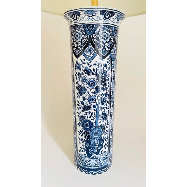 Antique Delft Table Lamps from Royal Delft, Set of 2 For Sale - Image 3 of 7