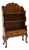 Antique Burr Walnut Cascading Open Bookcase, 1900s For Sale