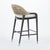 Fara Mahogany, Polypropylene Weave & Linen Upholstered Bar Stool For Sale - Image 6 of 10