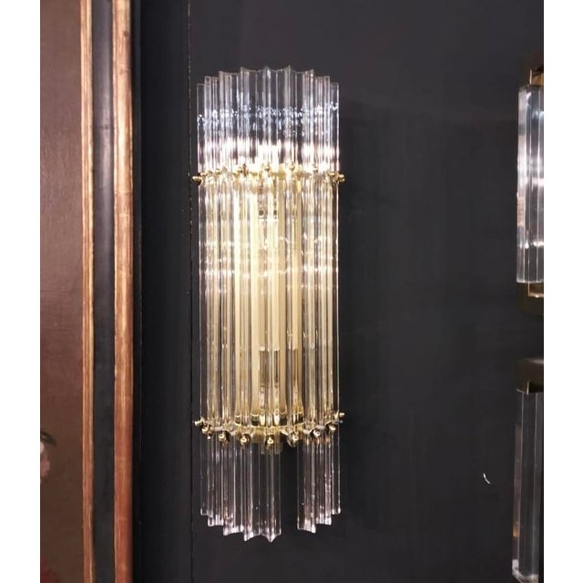 Murano Glass Wall Lamps, 1960s, Set of 2 For Sale - Image 3 of 4