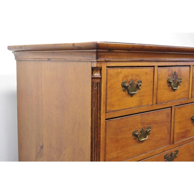 Wood Antique 18th Century Georgian Mahogany Highboy Tall Chest 9 Drawer Dresser For Sale - Image 7 of 12