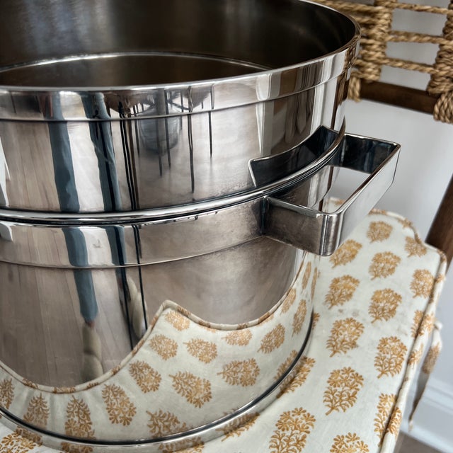 Postmodern St. James Modernist Silver Plate Champagne Wine Cooler For Sale - Image 3 of 7