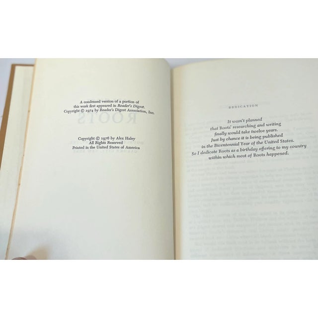 Vintage 1976 “Roots “ Book by Alex Haley For Sale - Image 4 of 6
