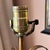Gorgeous pair of two vintage Florentine giltwood and tole lamps // carved wood and metal palm style lamp bases // gilt and gesso // Italian For Sale - Image 9 of 9