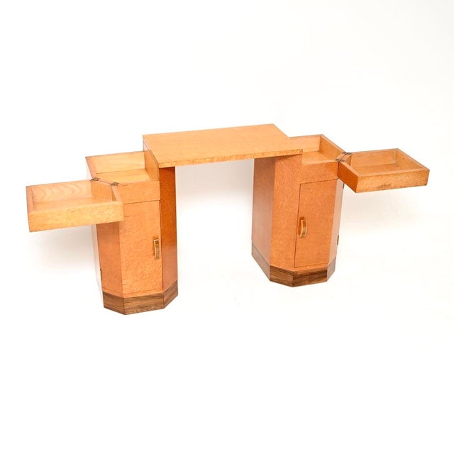 Art Deco Birdseye Maple Dressing Table, 1930 For Sale - Image 4 of 11