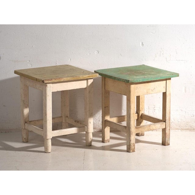 Bedside Tables in Pine, Central Europe, 1940, Set of 2 For Sale - Image 12 of 13