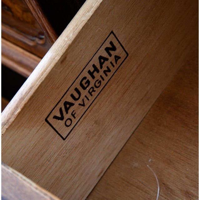 1960s 1960s Mid Century Modern Dresser Credenza Walnut 9 Drawer Wood Brass Handle MCM For Sale - Image 5 of 12