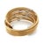 18k Bicolor Gold and Diamond Wrap Bangle Bracelet For Sale In Chicago - Image 6 of 6