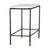 Modern Marble & Iron Diamond Side Table For Sale - Image 4 of 7