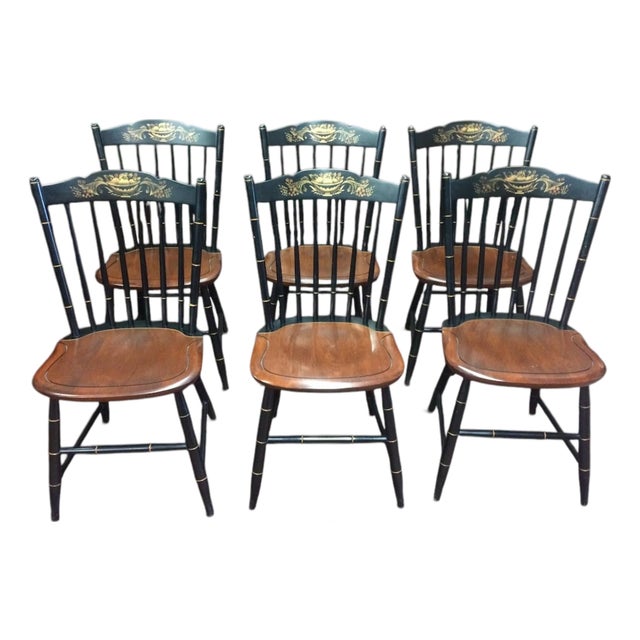 Hitchcock Dining Chairs, Set of Six For Sale