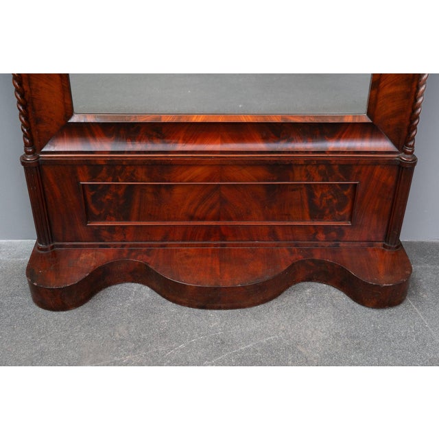 Biedermeier Mirror with Console in Mahogany, 1800s For Sale - Image 11 of 17