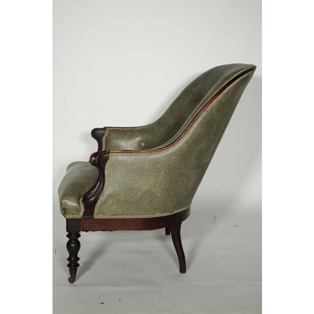 19th Century Pair of Napoleon III Rosewood Armchairs For Sale - Image 5 of 11