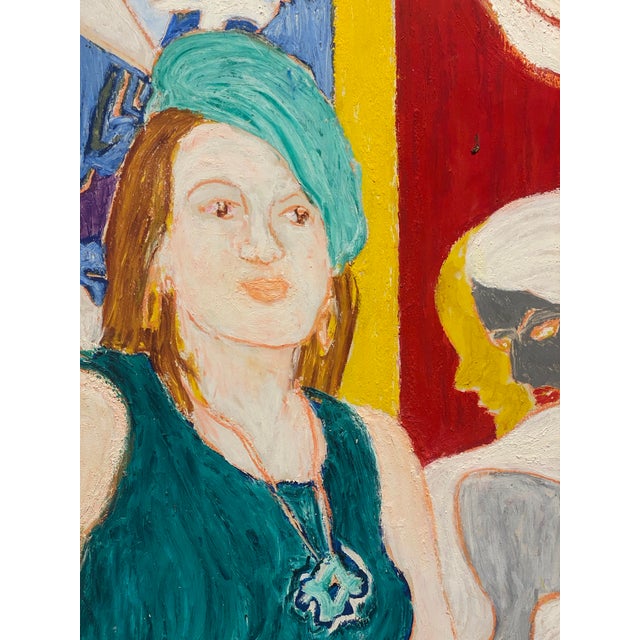 Stunning self portrait by late Evanston, Il artist Molly Schiff.