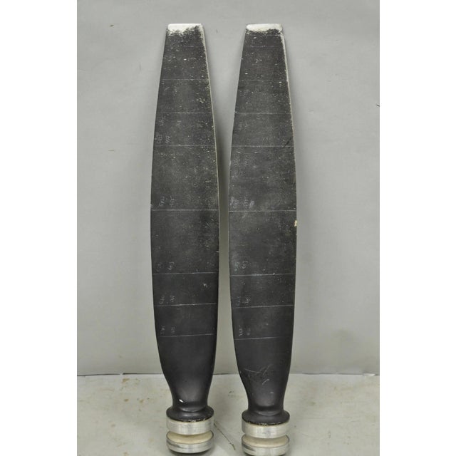 Vintage McCauley Tcp3ea Aluminum Propeller Blades Model 90dcb-8 - 2 Pc Set For Sale - Image 11 of 18