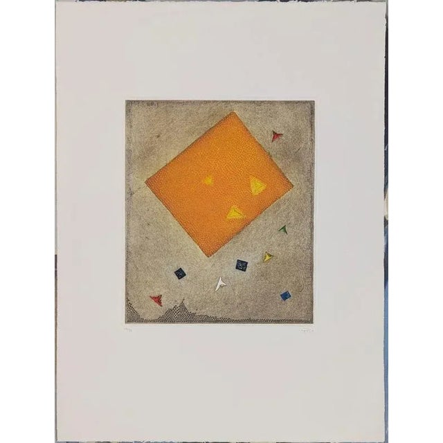 Engraving Handsigned by the artist in pencil and numbered 56/99 Publisher : Jacqueline de Champvallins (Paris) 65.50 cm. x...