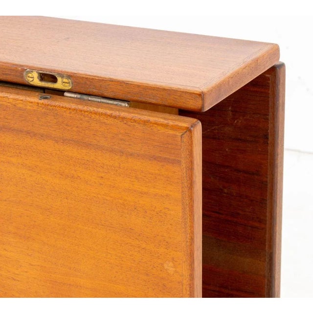 Mid 20th Century Bendt Winge Mid-Century Modern Drop Leaf Table For Sale - Image 5 of 11