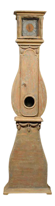 Early 18th Century Swedish Tall Clock With Square Head