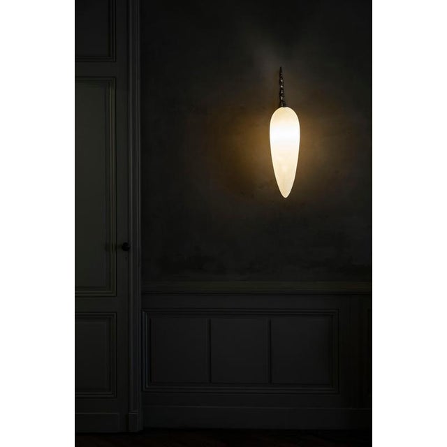 LV-426 Sconce in Patinated Cast Bronze by William Guillon For Sale - Image 9 of 11