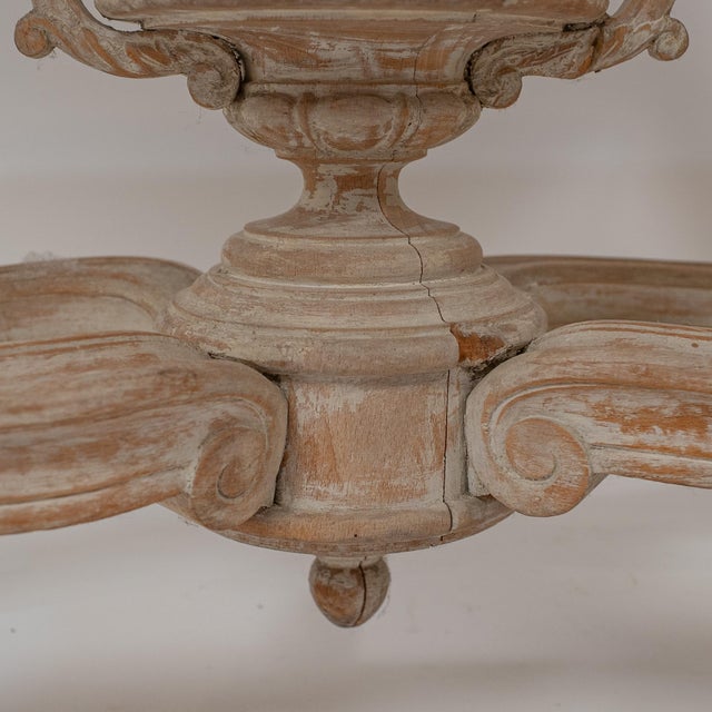 Stone 18th Century Gustavian Hand-Carved Marble-Top Console Table For Sale - Image 7 of 14