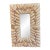 Stunning Light Brown Seashell Mirror 10.5" X 15.5" For Sale