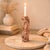 Dimensions: 6" W x 5" D x 20" H Hand Carved in solid wood, this vintage statue can also be used as a candle holder. The...