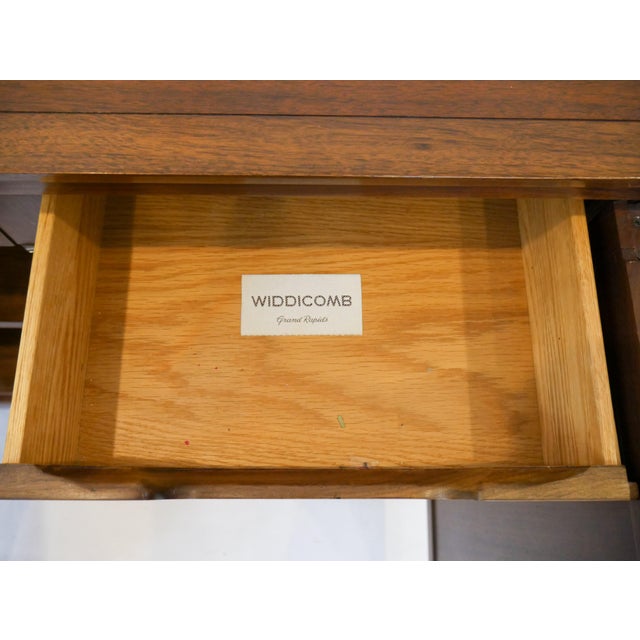 1970s Widdicomb Mid-Century Burl Panel Sideboard For Sale - Image 9 of 12