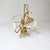 Vintage Metal Chandelier Lamp with Ears of Wheat attributed to Kogl Hans, 1970s For Sale - Image 4 of 6