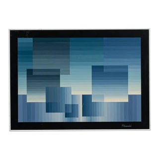 20th Century Belgian Artwork With Metal Frame By Rene Berdal For Sale