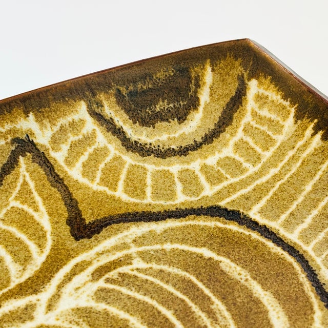 Dora De Larios Art Pottery Ram Tray For Sale - Image 9 of 13
