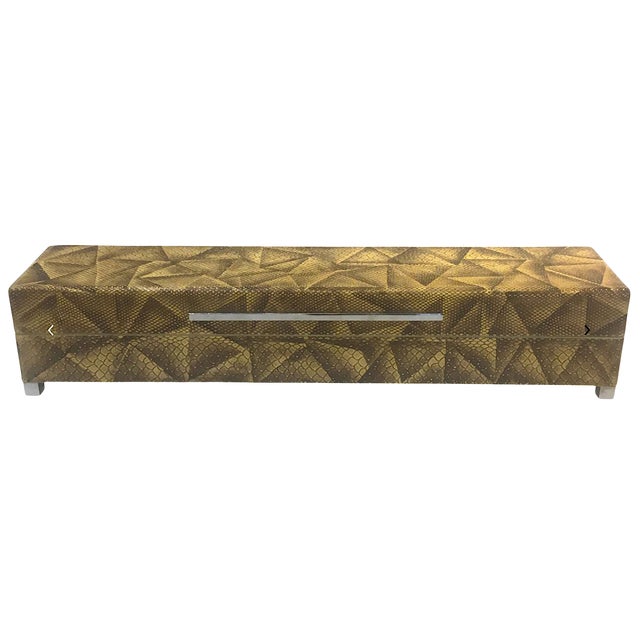 Mid Century Modern Lizard Pattern Decorative Box Chairish
