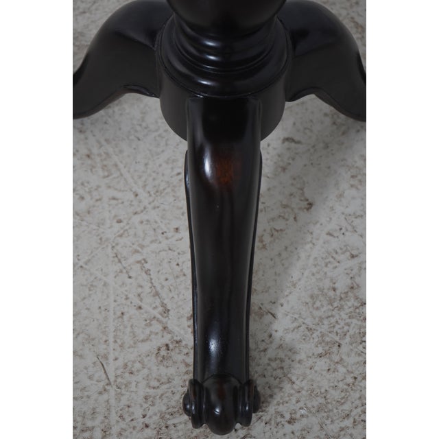 Maitland Smith Clover Decorated Top Occasional Lamp Table For Sale - Image 11 of 13