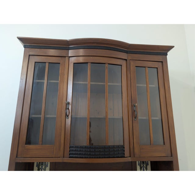 Oak Showcase Cabinet with Extension, 1890s For Sale - Image 3 of 18