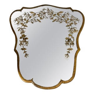 Mirror in Gilded Wood, 1950s For Sale