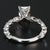 Contemporary 14k White Gold & 2ct Radiant Lab-Grown Diamond Engagement Ring - Ring Size 6.25 For Sale - Image 3 of 4