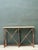 Wood Vintage Patinated Metal and Stone Console Table For Sale - Image 7 of 12