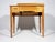 Mid-Century Modern Vintage Original Mid-Century Modern All Wood Maple Finish Sewing Machine Cabinet With Flip-Down Top & Pull Out Drawer For Sale - Image 3 of 14