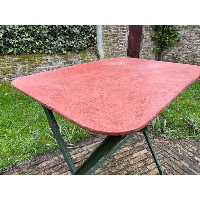 Vintage French Bistro Garden Table, 1930s For Sale - Image 6 of 18