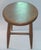 Contemporary Vintage "Modern Design Stool,rustic , Minimalist Artisan-Crafted Wooden Stool. A Simple Wooden Stool With Tapered Legs and a Round Seat. For Sale - Image 3 of 12