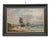 Dutch School Artist, Fishing Boats on the Beach, Oil on Wood Panel, Framed For Sale