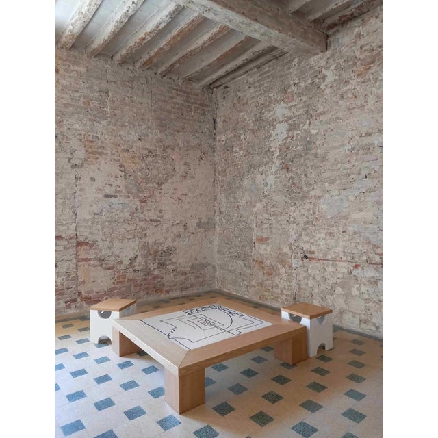Contemporary Artistica Due Table by Meccani Studio for Meccani Design For Sale - Image 3 of 7