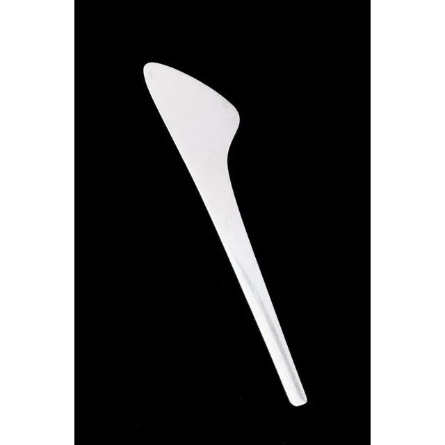 Sterling Silver Fish Knife in the Caravel Pattern from Georg Jensen, 1950s For Sale - Image 4 of 6