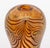 Modern Pulled Feather Amber Glass Vase, 1975 For Sale In New York - Image 6 of 8